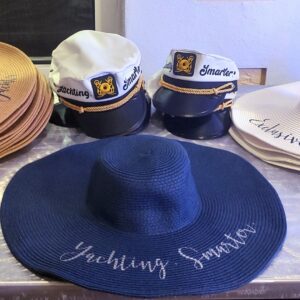 Exclusive Yachts Launch Party - Guests at Naples Sailing & Yacht Club - hats