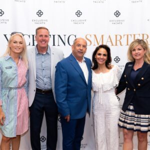 Exclusive Yachts Launch Party - Guests at Naples Sailing & Yacht Club - step and repeat photo
