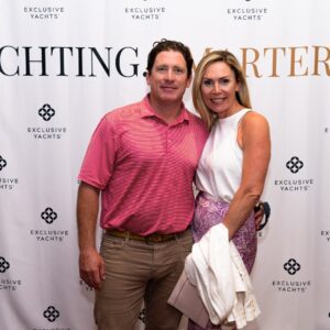 Exclusive Yachts Launch Party - Guests at Naples Sailing & Yacht Club - step and repeat photo