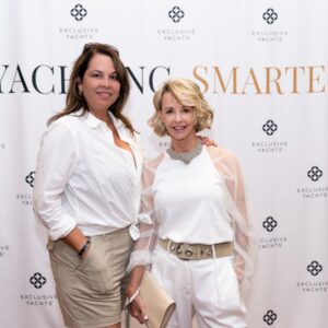 Exclusive Yachts Launch Party - Guests at Naples Sailing & Yacht Club - step and repeat photo
