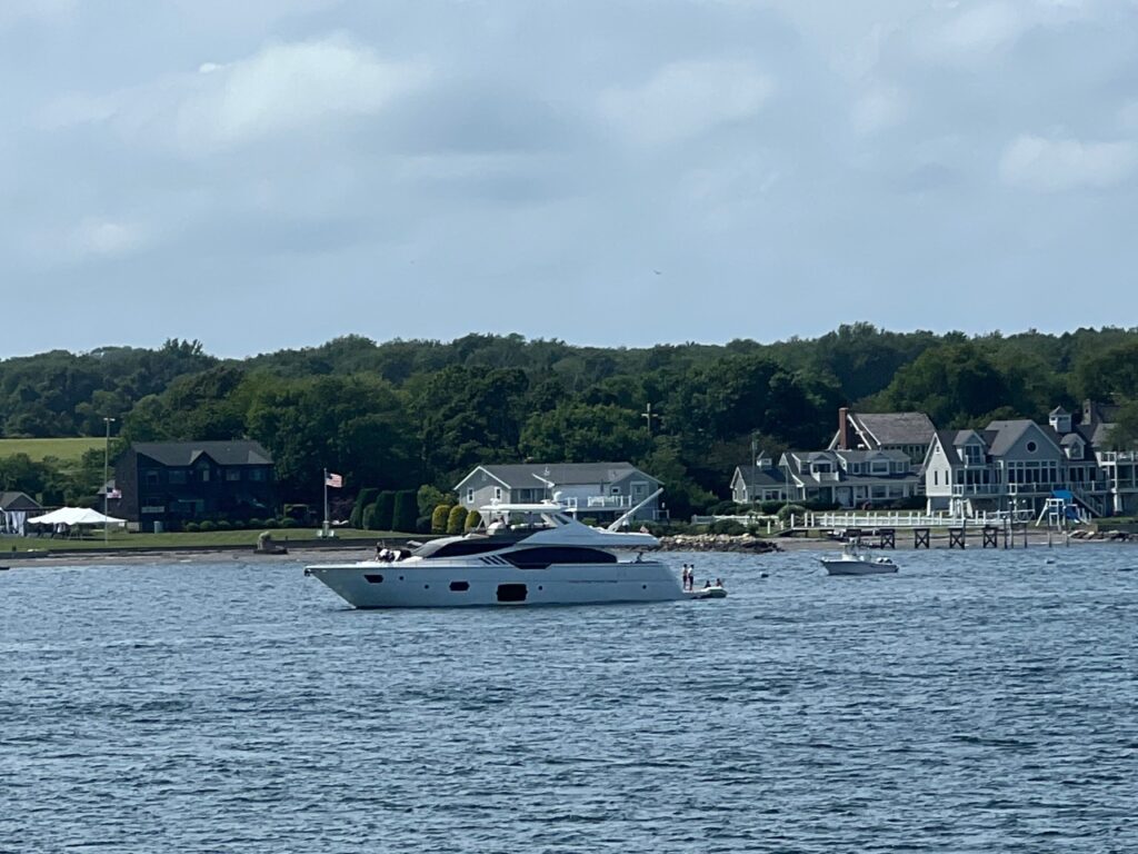 Exclusive Yachts - A motoryacht on the water in Newport, Rhode Island