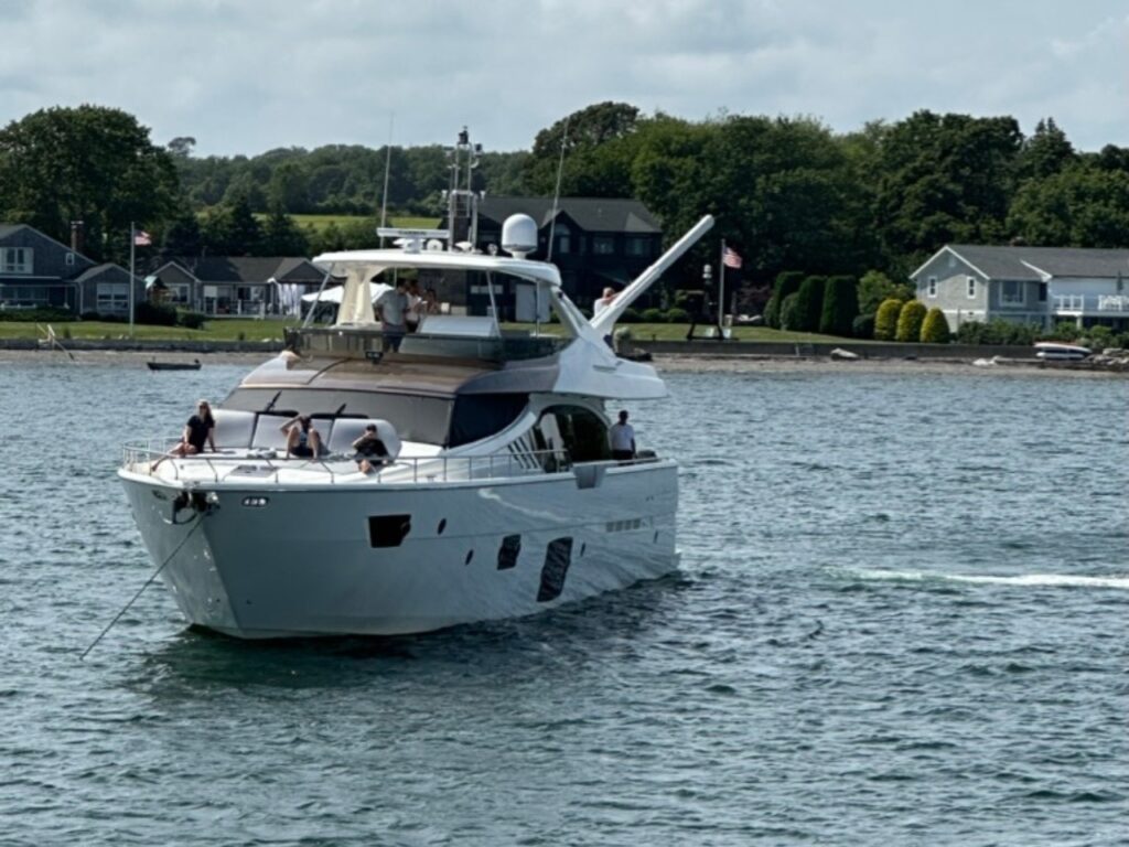 Exclusive Yachts - M_Y Hoya Saxa anchored out in Newport, Rhode Island