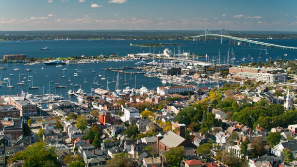 Exclusive Yachts - Newport RI aerial shot