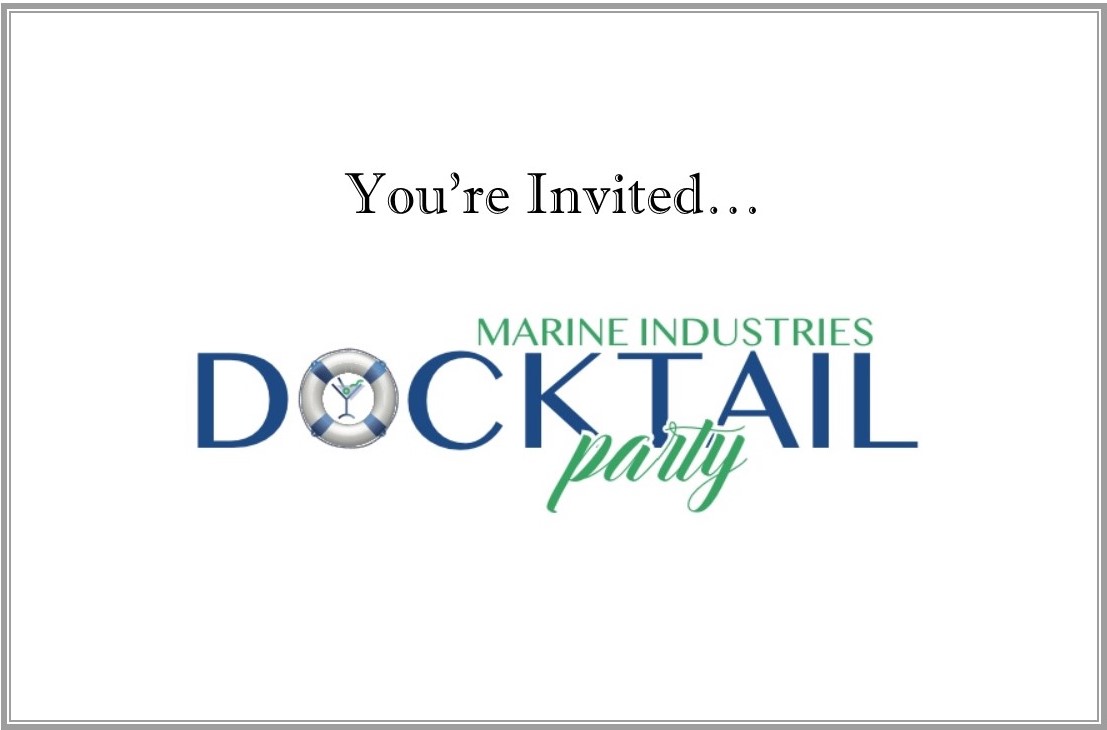 Docktails Invitation Exclusive Yachts - Marine Industries Docktail Party