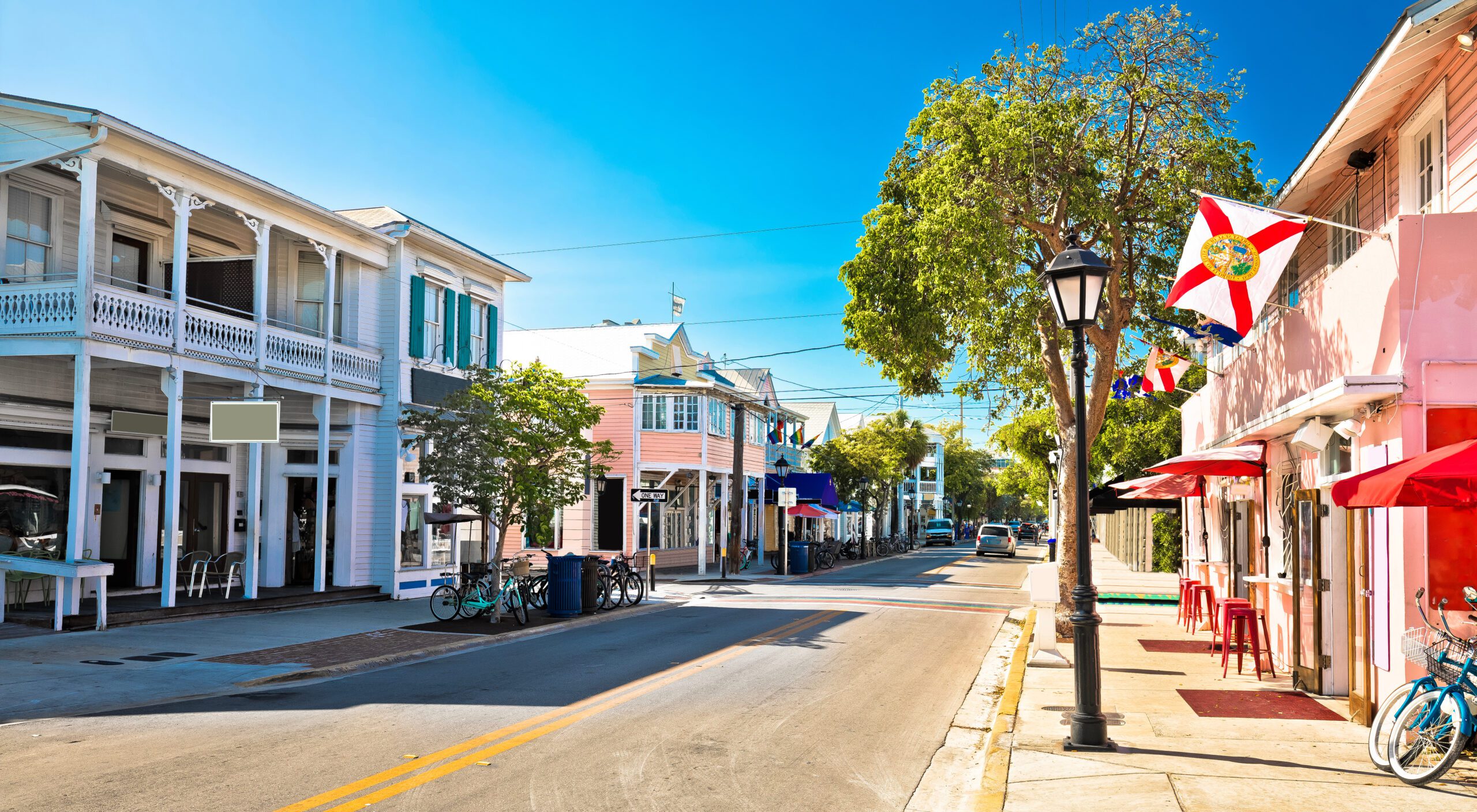 Exclusive Yachts - Key West famous Duval street panoramic view