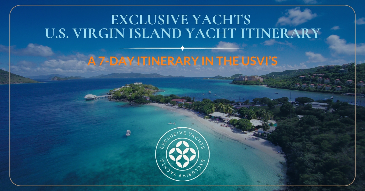 Exclusive Yachts USBVIs Yacht itinerary header image