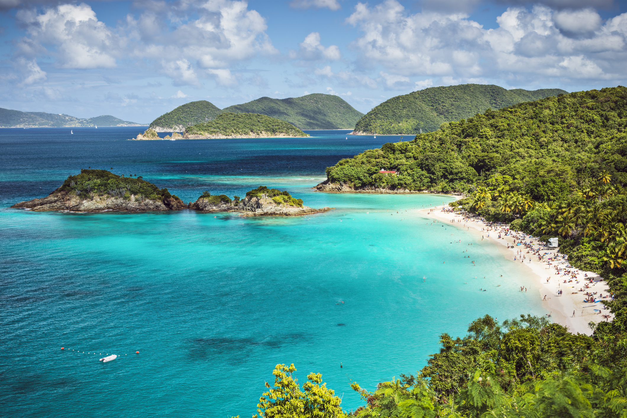 Exclusive Yachts - Trunk Bay, St John, United States Virgin Islands.