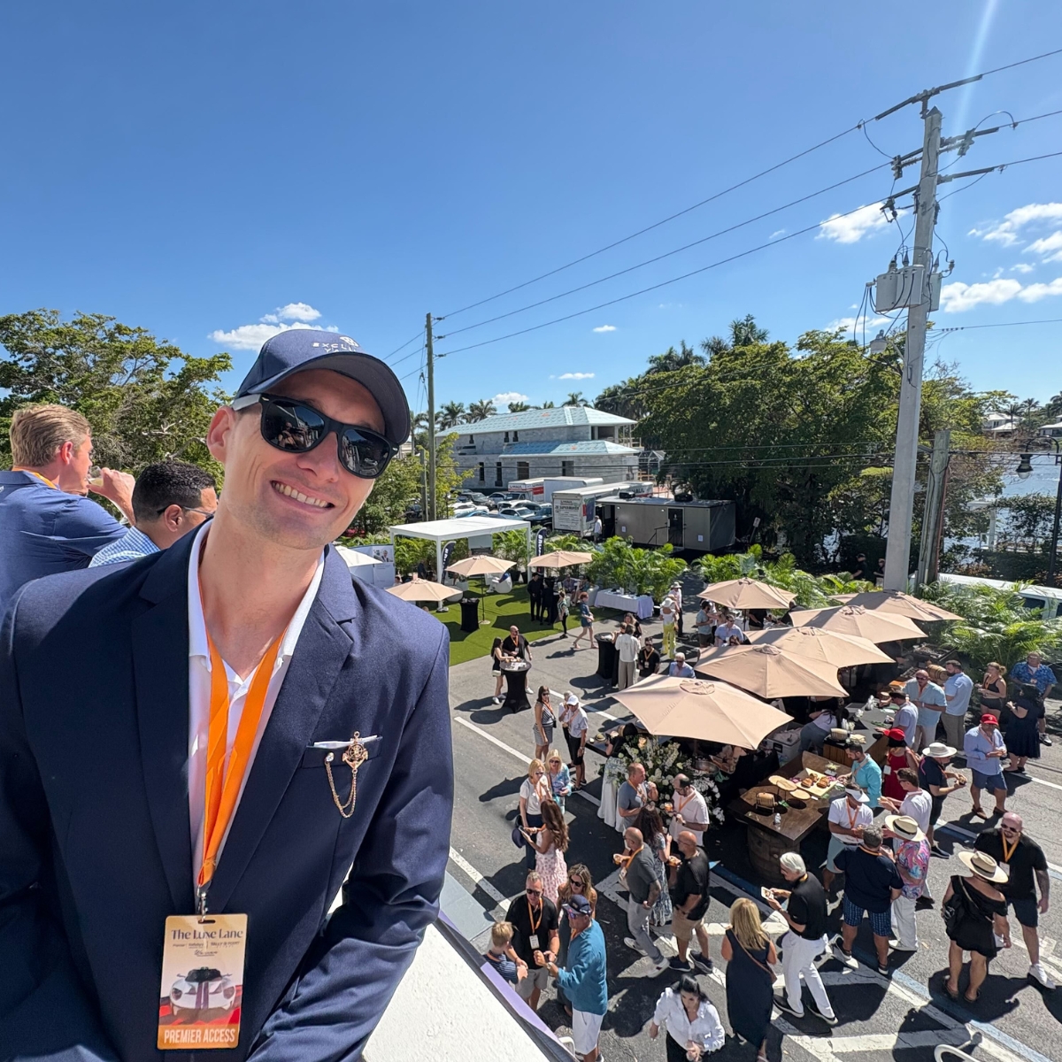 Mathew D'Adesky of Exclusive Yachts at the Crs on 5th Event in Naples, FL.