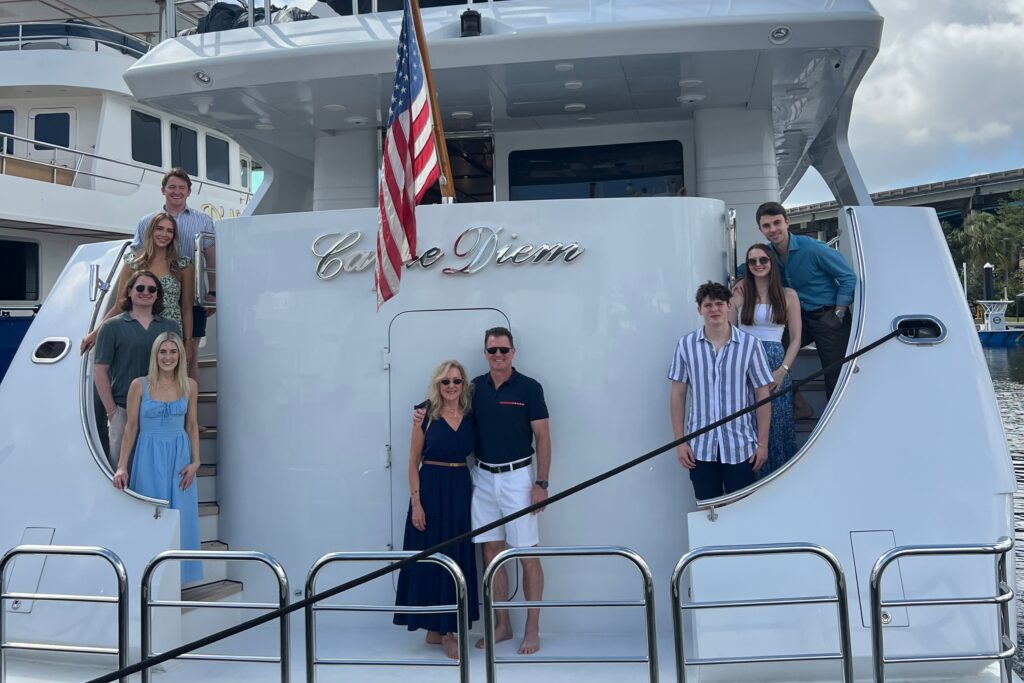 Exclusive Yachts members on Carpe Diem superaycht